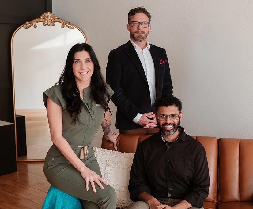 Loren Lillain, Dr. Karanam, and Jordan